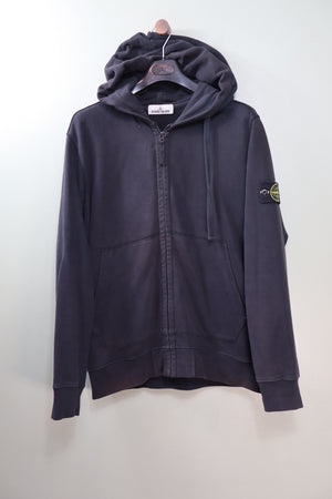 Stone Island Black Zipped Hoodie