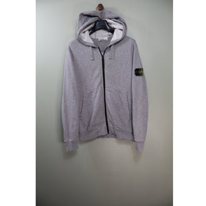 Stone Island Grey Zipped Hoodie