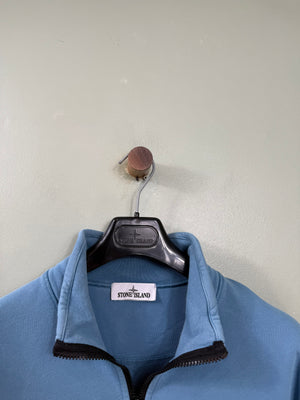 Stone Island Sky Blue 1/4 Zip Jumper