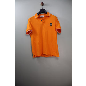 Stone Island Orange Slim Fit Polo