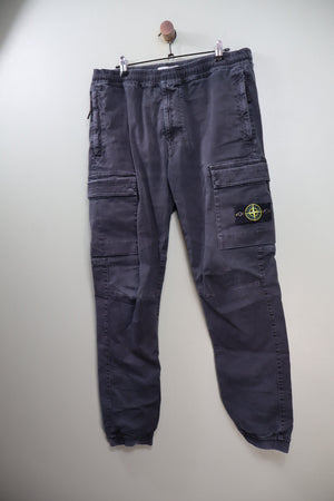 Stone Island Black RE-T Cargo Bottoms