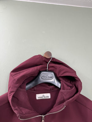Stone Island Burgundy Soft Shell Jacket