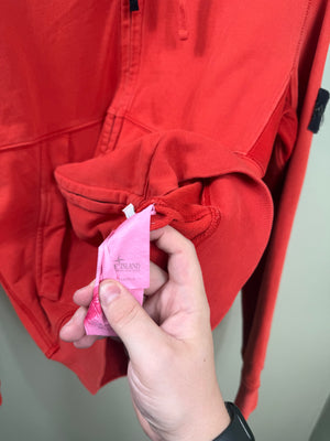 Stone Island Red Zipped Hoodie