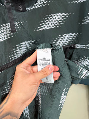 Stone Island Green Nylon Metal Smock