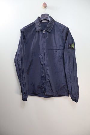 Stone Island Navy Nylon Metal Overshirt