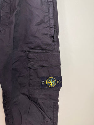 Stone Island Black RE-T Cargo Bottoms