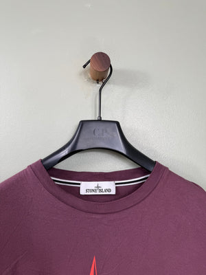 Stone Island Burgundy T-Shirt