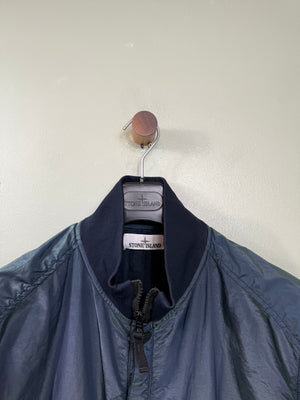 Stone Island Green/Blue Nylon Metal Watro Colour Weft Bomber Jacket