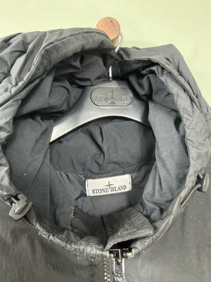 Stone Island Black Crinkle Reps Down Jacket