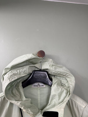 Stone Island Sage Green Hooded Overshirt