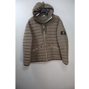 Stone Island Khaki Loom Woven Down Jacket