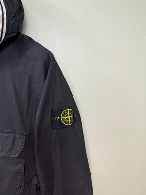 Stone Island Black Supima Cotton Smock