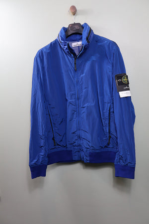 Stone Island Blue Nylon Metal Tyvek Shield Jacket