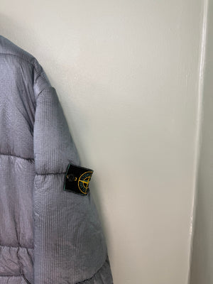 Stone Island Grey Vintage Nylon Ripstop Down Jacket