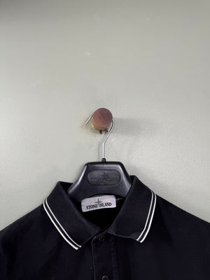 Stone Island Black Slim Fit Polo