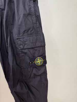 Stone Island Black RE-T Cargo Bottoms