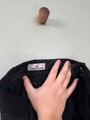 Stone Island Black LO Cargo Bottoms