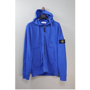 Stone Island Blue Zipped Hoodie