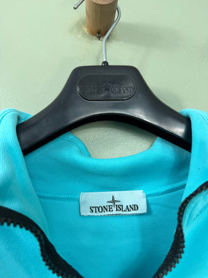 Stone Island Aqua Blue 1/4 Zip Jumper