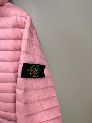 Stone Island Pink Loom Woven Down Jacket
