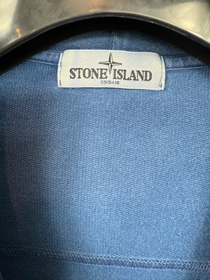 Stone Island Blue Zipped Hoodie