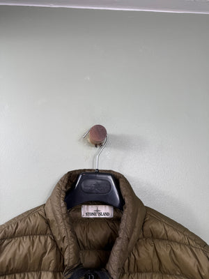 Stone Island Khaki Micro Yarn Down Gilet