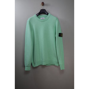 Stone Island Green Knit Jumper