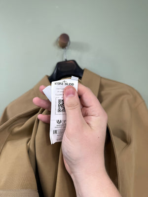Stone Island Tan Garbardine Doppio Cotton Overshirt