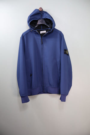 Stone Island Blue Soft Shell Jacket