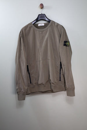 Stone Island Khaki Nylon Metal Jumper