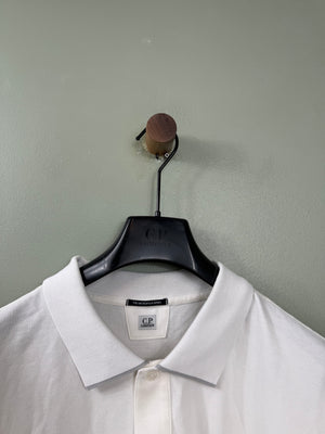 C.P. Company White Metropolis Polo