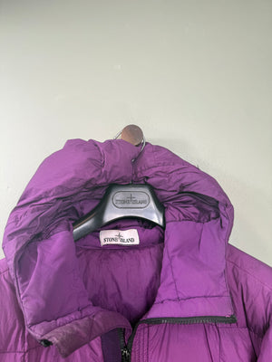 Stone Island Purple Crinkle Reps Down Jacket