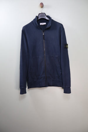 Stone Island Navy Zipped Jumper