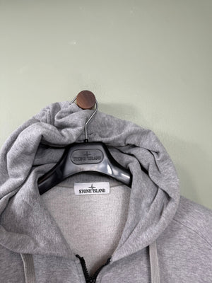 Stone Island Grey Zipped Hoodie