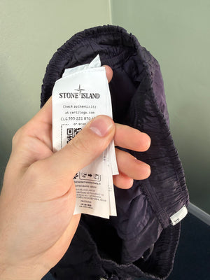 Stone Island Dark Purple Nylon Metal Cargo Bottoms