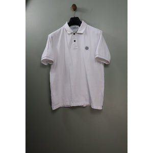 Stone Island White Regular Fit Polo