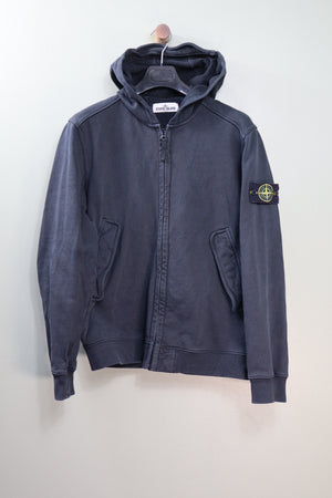 Stone Island Black Zipped Hoodie