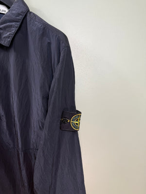 Stone Island Navy Nylon Metal Overshirt