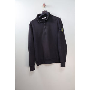 Stone Island Black 1/4 Zip Jumper