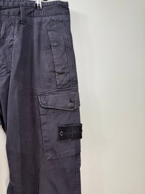 Stone Island Black CO Ghost Cargo Bottoms