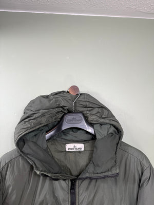Stone Island Khaki Crinkle Reps Down Jacket
