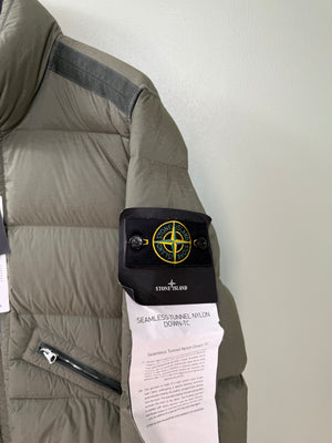 Stone Island Khaki Seamless Tunnel Down Jacket