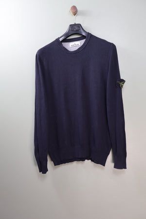 Stone Island Navy Knit Jumper