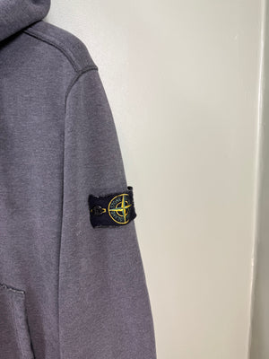 Stone Island Charcoal Grey Zipped Hoodie