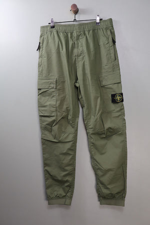 Stone Island Green RE-T Cargo Bottoms