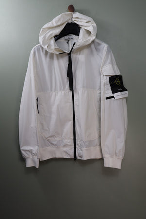 Stone Island White Naslan Light Watro Jacket