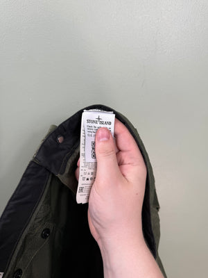 Stone Island Khaki RE Seersucker Cargo Shorts