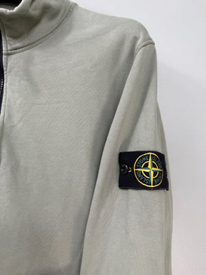 Stone Island Green 1/4 Zip Jumper