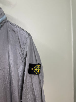 Stone Island Silver Nylon Metal Watro Jacket