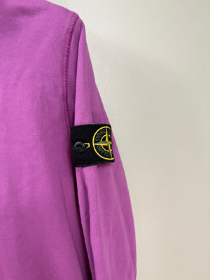 Stone Island Purple 1/4 Zip Jumper